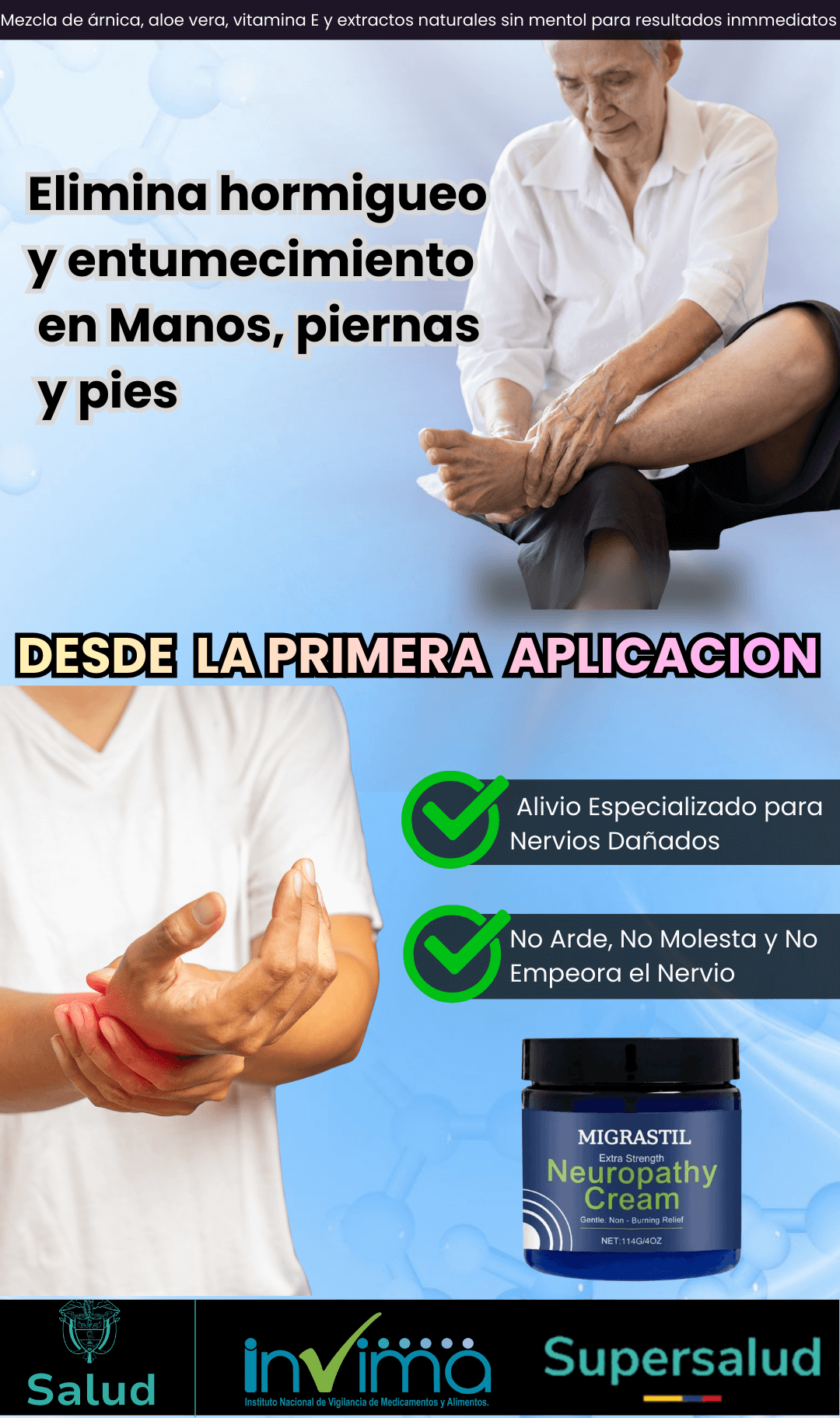Crema nueropatica MIGRASTIL CERTIFICADA