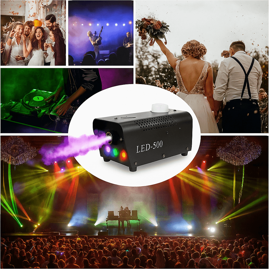 MAQUINA DE HUMO PROFESIONAL LED 500