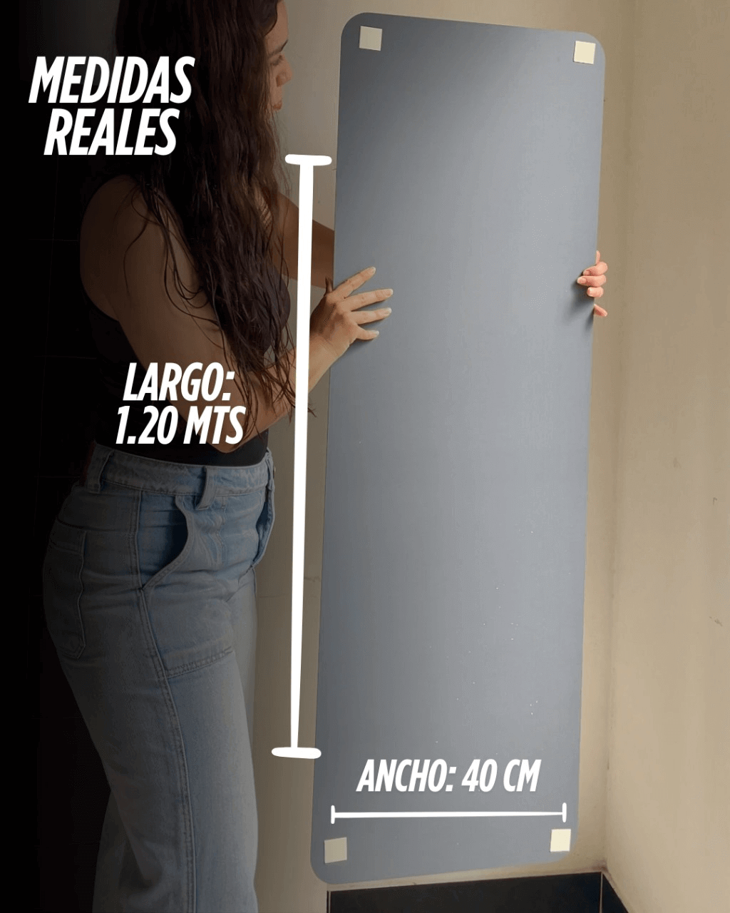 ESPEJO ADHESVIO FLEXIBLE-ANTI GOLPES