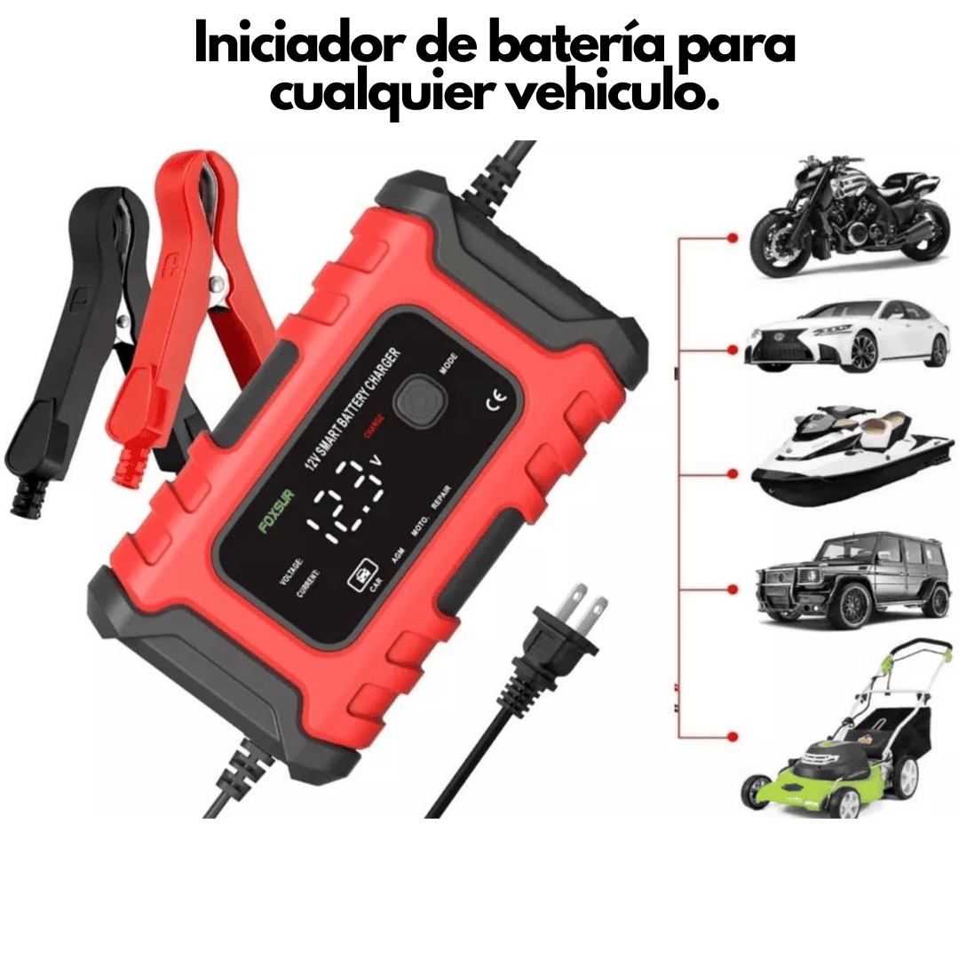 SÚPER CARGADOR DE BATERÍA DE 12V MULTIFUNCIONAL®️
