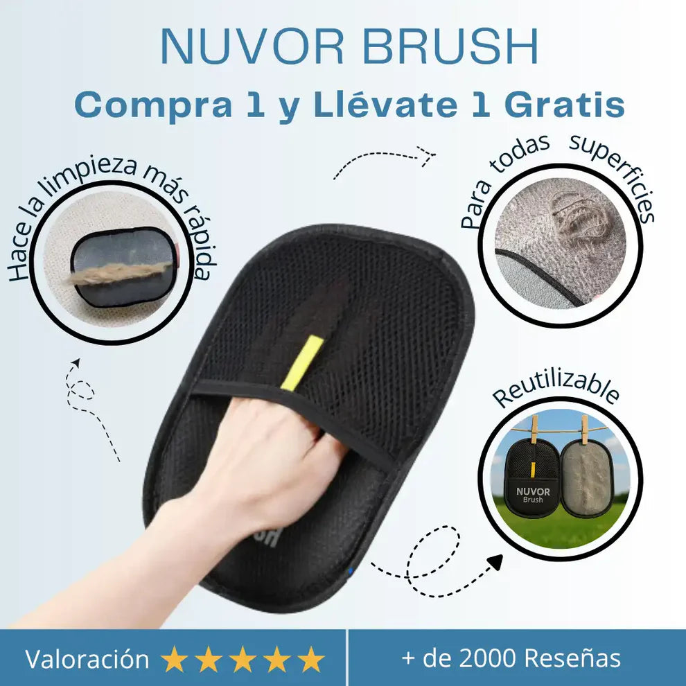2x1- NUVOR Brush™ – Guante Inteligente para el Pelo de Mascotas