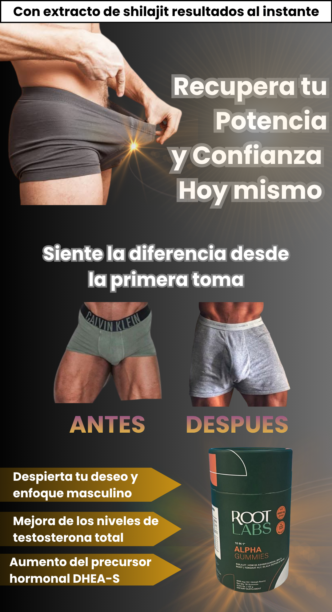 Gomas de Shilajit Puro|° "Vuélvete un caballo en la cama"