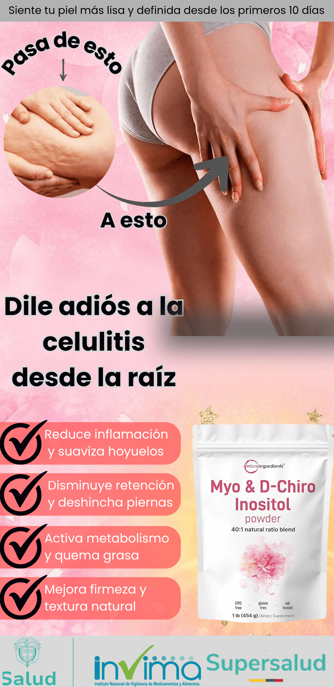 inositol Myo & D-Chiro-formula contra la celulitis |°