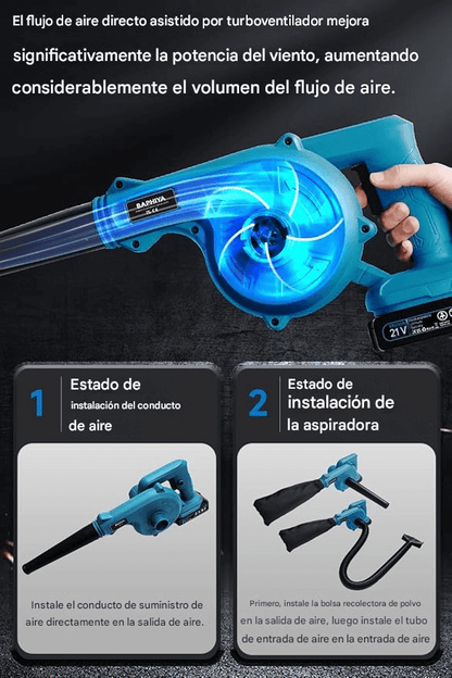 SOPLADOR Y ASPIRADOR INALAMBRICO CERTIFICADO|°