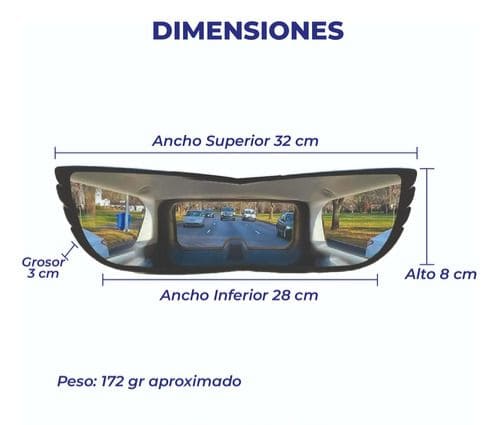 ESPEJO RETROVISOR DETECTOR DE PUNTOS CIEGOS🚘
