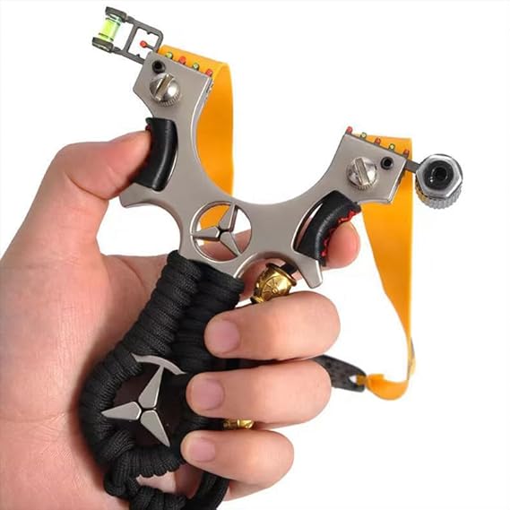 Cauchera tirachinas con mira en aleación de Titania |°