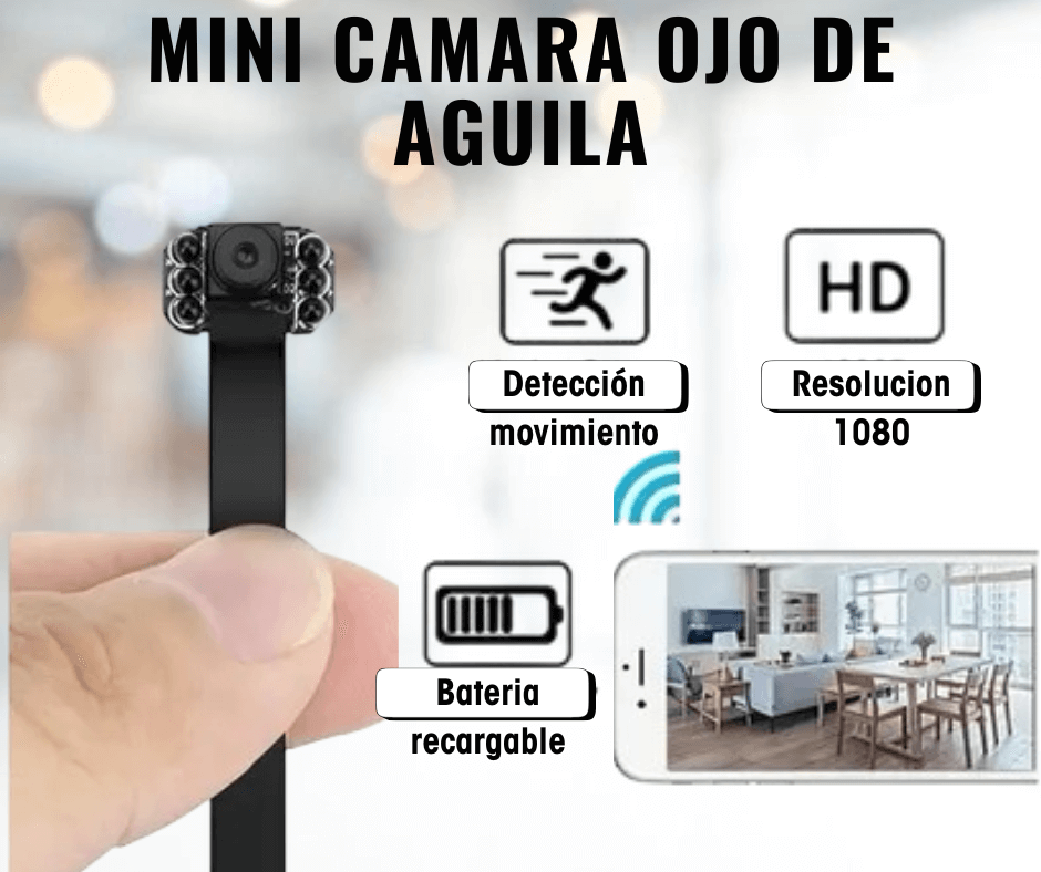 CAMARA ESPIA OJO DE AGUILA HD 1080|°CERTIFICADA