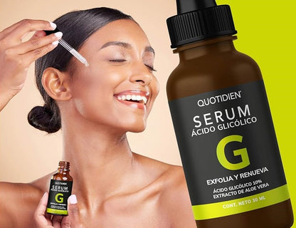 Acido Glicólico al 10% Piel rejuvenecida