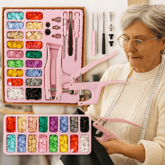 MAESTRO BOTONERO|°KIT ALICATE DE PRESION + 200 BOTONES VARIADOS