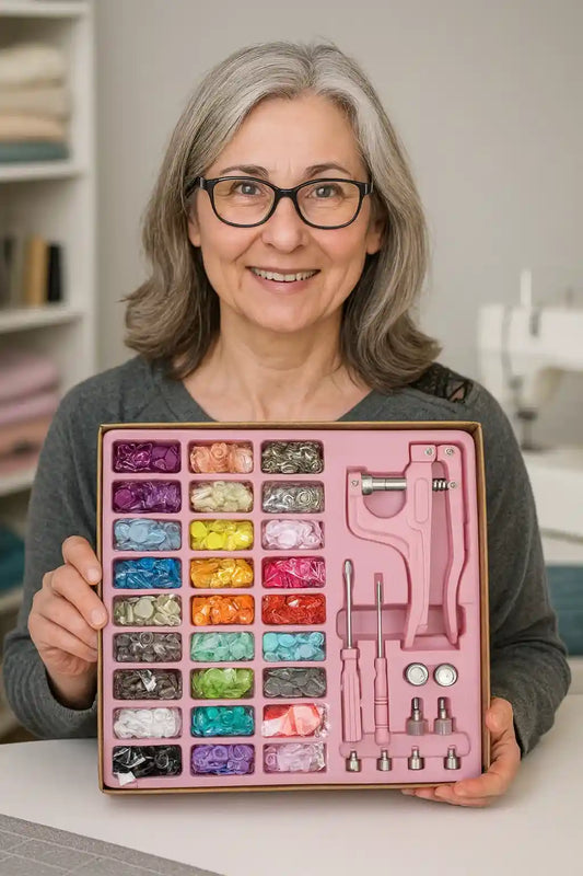 MAESTRO BOTONERO|°KIT ALICATE DE PRESION + 300 BOTONES VARIADOS