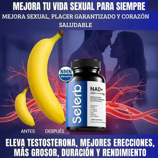 El Selerb NAD+ 120 cápsulas |Pide 1 y Lleva 2- Recupera tu potencia y energía en la cama