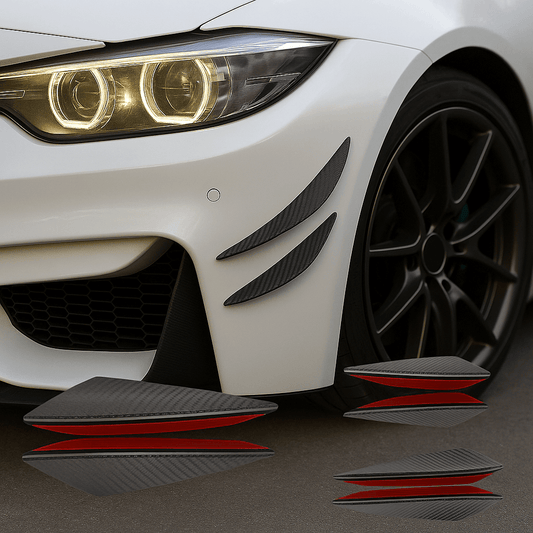 JUEGO DE ALERONES LATERALES DISEÑO FIBRA DE CARBONO