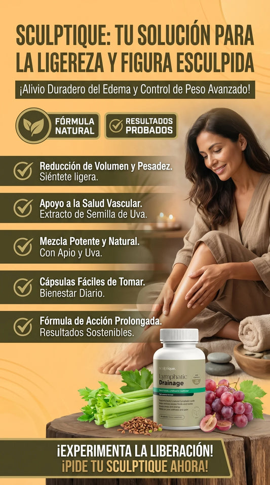 ELIMINA HINCHAZON Y CELULITIS-DRENADOR LINFATICO-PIDE 1 Y LLEVA 2
